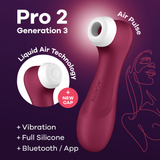 Satisfyer Pro 2 Generation 3 with App Control Red