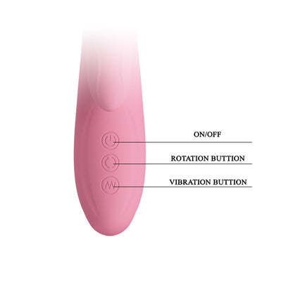 Rechargeable Rotating Tongue Rabbit Vibrator Gina