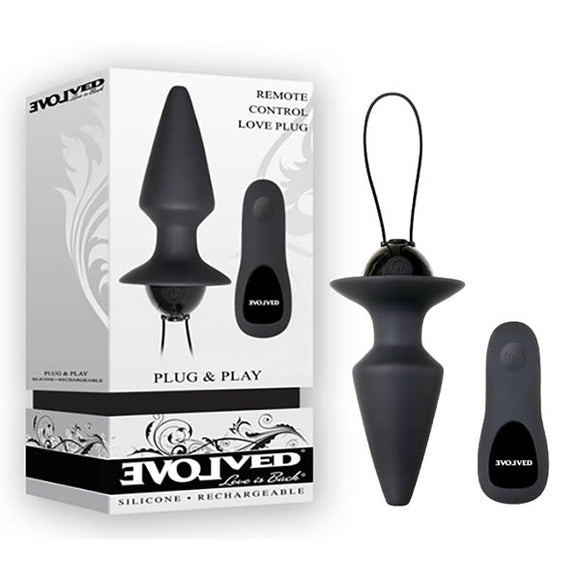 Evolved USB Rechargeable Butt Plug with Wireless Remote