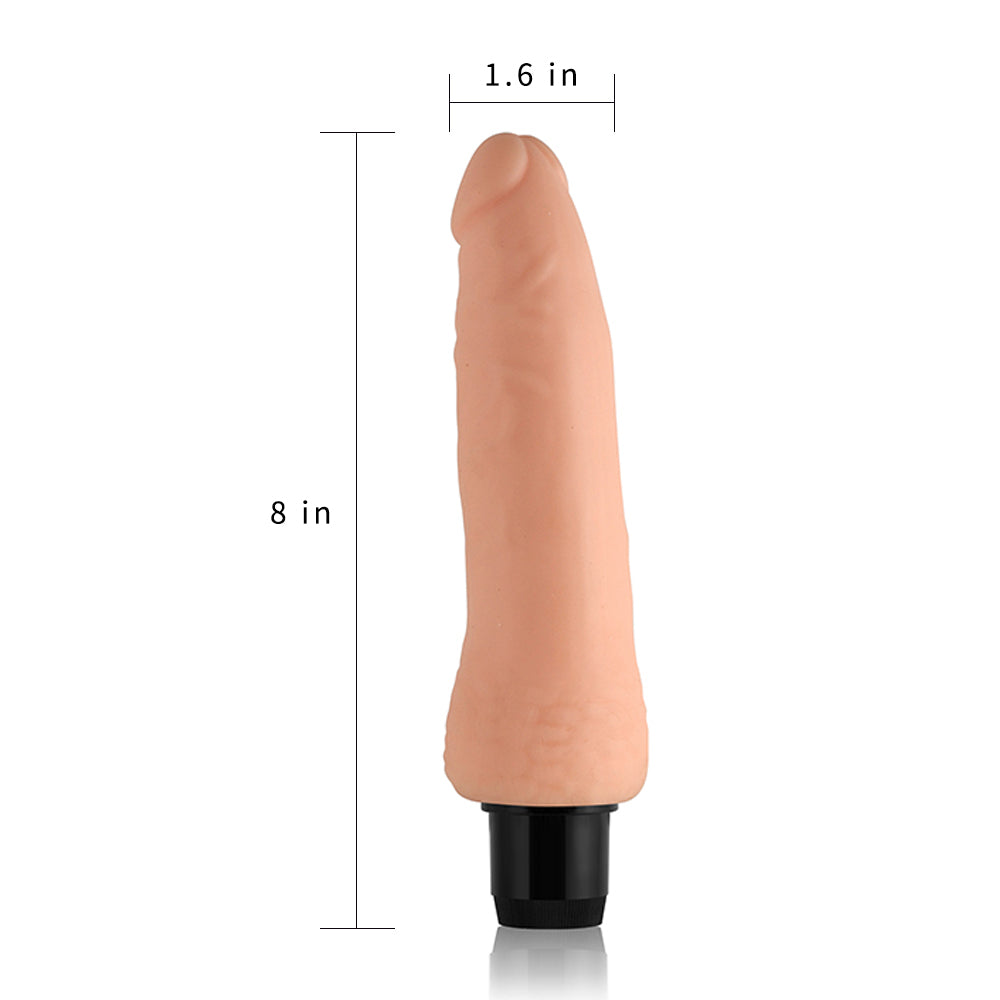 8inch Xtreme Feel Cyberskin Vibrator Smooth