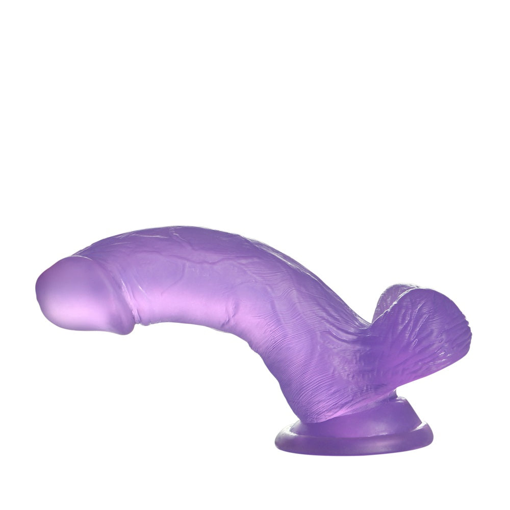 Jelly Studs Crystal Dildo Small Purple