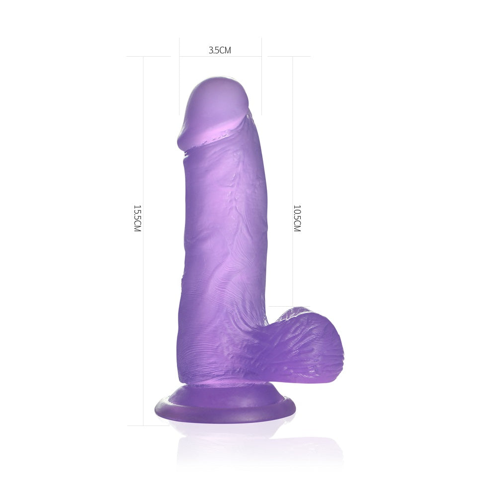 Jelly Studs Crystal Dildo Small Purple