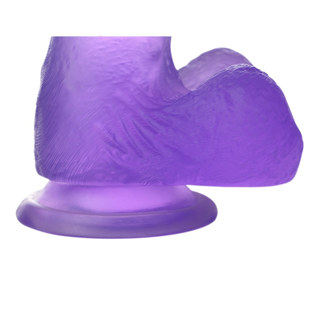 Jelly Studs Crystal Dildo Small Purple