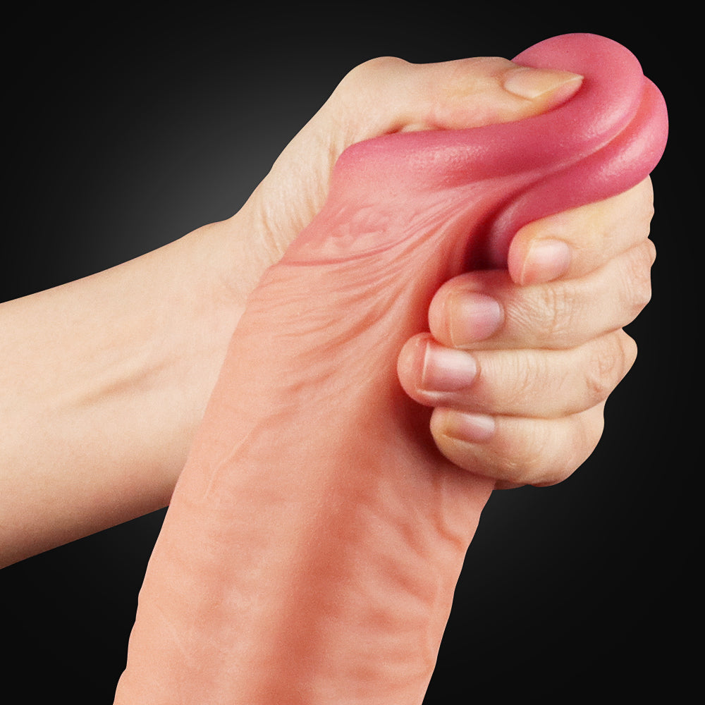 12 Inch Dual Layer Liquid Silicone Cock