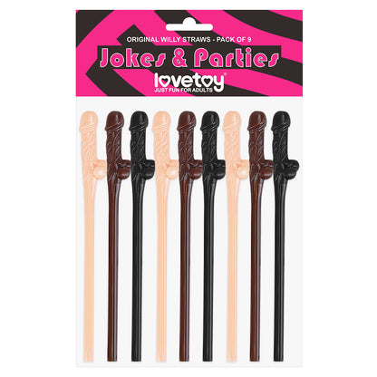  Original Willy Straws Brown 9 Pack