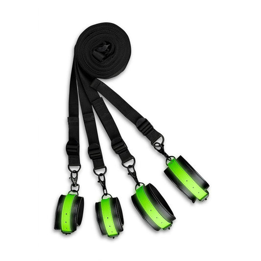 Glow In The Dark Bed Bindings Restraint Kit OUCH!