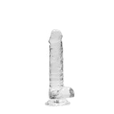 RealRock 7inch Clear Realistic Dildo With Balls