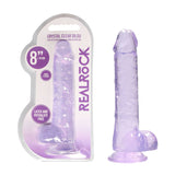 RealRock 8inch Realistic Purple Dildo With Balls