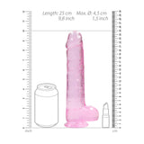 RealRock 9inch Pink Realistic Dildo With Balls