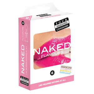 Four Seasons Naked Flavours Condoms 6 Pack