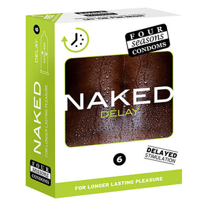 Four Seasons Naked Delay Condoms 6 Pack